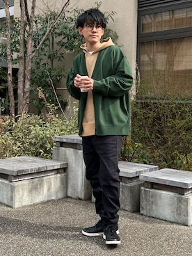 「Branchworks（ブランチワークス）のアイテム」を使った、ゆっきーさん（メンズ・165cm）の春コーディネート