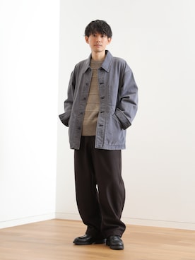 ゆっきーさん（骨格ウェーブ・メンズ・165cm・40代）の秋コーディネート