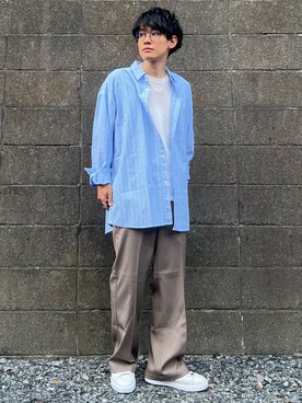 「HYPE（ハイプ）のアイテム」を使った、ゆっきーさん（メンズ・165cm）の秋コーディネート