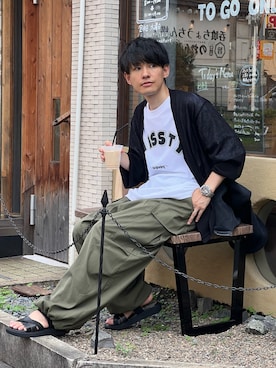 「アイテム（腕時計）」を使った、ゆっきーさん（メンズ・165cm）の夏コーディネート