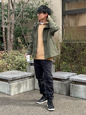 「Branchworks（ブランチワークス）のアイテム」を使った、ゆっきーさん（メンズ・165cm）の春コーディネート