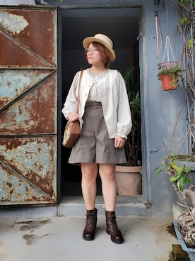 呱呱🍯さん（レディース・152cm）の春コーディネート