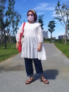 呱呱🍯さん（レディース・152cm）の夏コーディネート