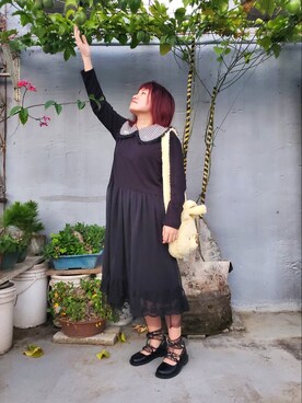 「Scottish House（スコティッシュハウス）のアイテム」を使った、呱呱🍯さん（レディース・152cm）の冬コーディネート