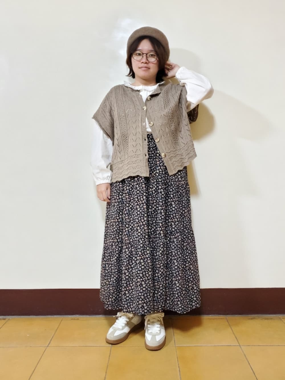 Samansa Mos2（サマンサ モスモス）の「花柄アシメティアードスカート 