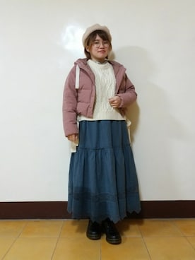 「F i.n.t（フィント）のアイテム（ジャケット/アウター）」を使った、呱呱🍯さん（レディース・152cm）の冬コーディネート