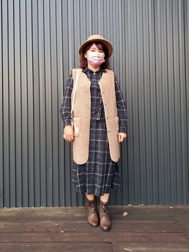 「Scottish House（スコティッシュハウス）のアイテム」を使った、呱呱🍯さん（レディース・152cm）の秋コーディネート