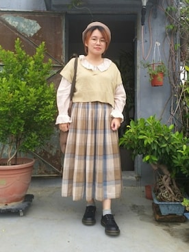 呱呱🍯さん（レディース・152cm）の秋コーディネート