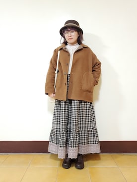 呱呱🍯さん（レディース・152cm）の冬コーディネート