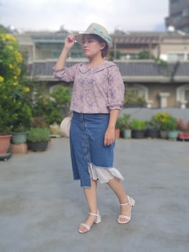 「紳士」｜呱呱🍯さん（レディース・152cm）の夏コーディネート