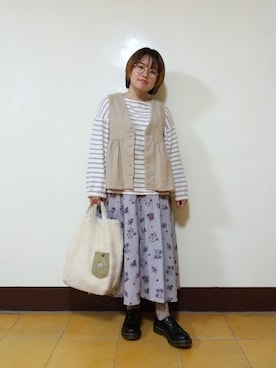 呱呱🍯さん（レディース・152cm）の春コーディネート