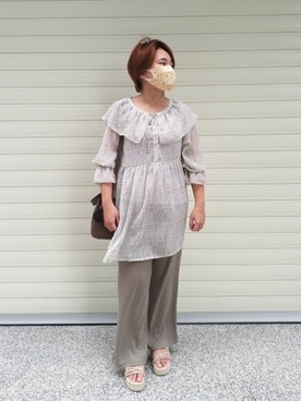 「BT21（ビーティーイシビル）のアイテム」を使った、呱呱🍯さん（レディース・152cm）の秋コーディネート