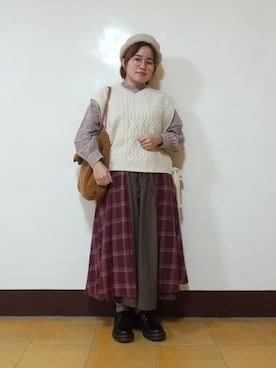 「North Object（ノースオブジェクト）のアイテム」を使った、呱呱🍯さん（レディース・152cm）の冬コーディネート