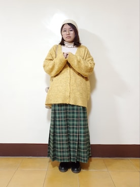 「SLURR（スラ―）のアイテム」を使った、呱呱🍯さん（レディース・152cm）の冬コーディネート