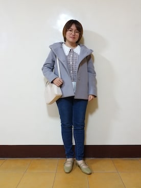 「chanel」｜「アイテム（その他アウター）」を使った、呱呱🍯さん（レディース・152cm）の春コーディネート