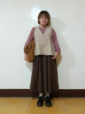 「North Object（ノースオブジェクト）のアイテム」を使った、呱呱🍯さん（レディース・152cm）の冬コーディネート