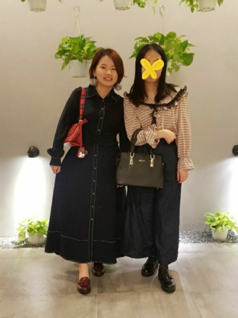 呱呱🍯さんの「【MAGY】蠟感流蘇真皮文青樂福 女 低跟鞋(酒紅)

（MAGY）」を使ったコーディネートの1枚目の写真