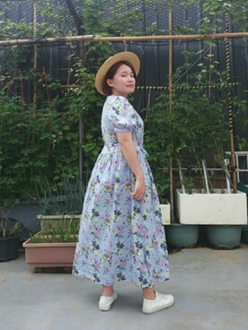 「ドレスシューズ」｜「アイテム（スニーカー）」を使った、呱呱🍯さん（レディース・152cm）の夏コーディネート
