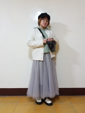 呱呱🍯さん（レディース・152cm）の春コーディネート