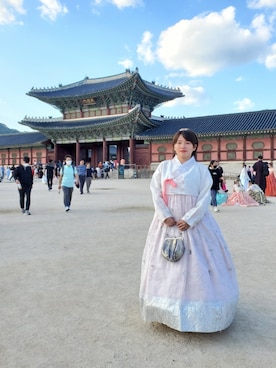 「韓国コーデ」｜「アイテム（水着/着物・浴衣）」を使った、呱呱🍯さん（レディース・152cm）の秋コーディネート