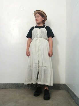 「混搭」｜呱呱🍯さん（レディース・152cm）の夏コーディネート