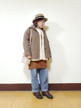 呱呱🍯さん（レディース・152cm）の冬コーディネート