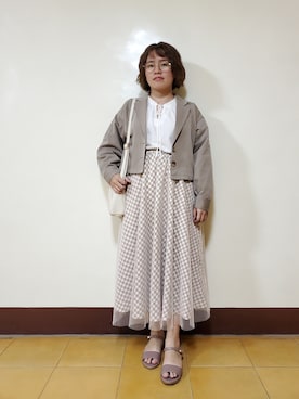 呱呱🍯さん（レディース・152cm）の春コーディネート