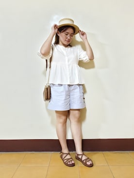 「Scottish House（スコティッシュハウス）のアイテム」を使った、呱呱🍯さん（レディース・152cm）の夏コーディネート