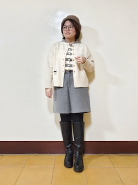 「NET（ネット）のアイテム（パンツ）」を使った、呱呱🍯さん（レディース・152cm）の春コーディネート