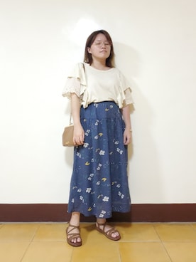 呱呱🍯さん（レディース・152cm）の夏コーディネート