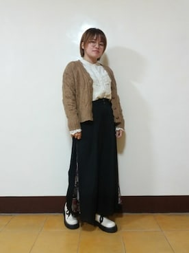 呱呱🍯さん（レディース・152cm）の冬コーディネート