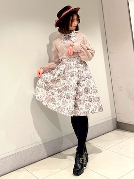 「axes femme POETIQUE（アクシーズファムポエティック）のアイテム（パンプス）」を使った、おはぎちゃんさん（レディース・158cm）の冬コーディネート