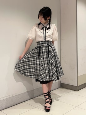 「axes femme（アクシーズファム）のアイテム」を使った、おはぎちゃんさん（骨格ウェーブ・レディース・158cm）の夏コーディネート