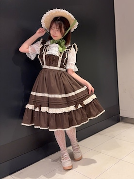 「Chalmiere（シャルミエール）のアイテム」を使った、おはぎちゃんさん（レディース・158cm）の春コーディネート