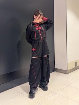 「NIBBLE POISON（ニブルポイズン）のアイテム」を使った、おはぎちゃんさん（レディース・158cm）の夏コーディネート