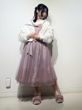 「axes femme POETIQUE（アクシーズファムポエティック）のアイテム（トップス）」を使った、おはぎちゃんさん（骨格ウェーブ・レディース・158cm）の春コーディネート