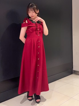 「axes femme（アクシーズファム）の吸水速乾レース切替タンク（タンクトップ、ブラック系）」を使った、おはぎちゃんさん（レディース・158cm）の夏コーディネート