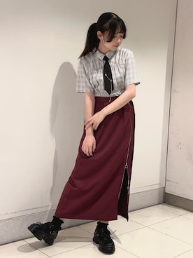 おはぎちゃんさん（レディース・158cm）の夏コーディネート