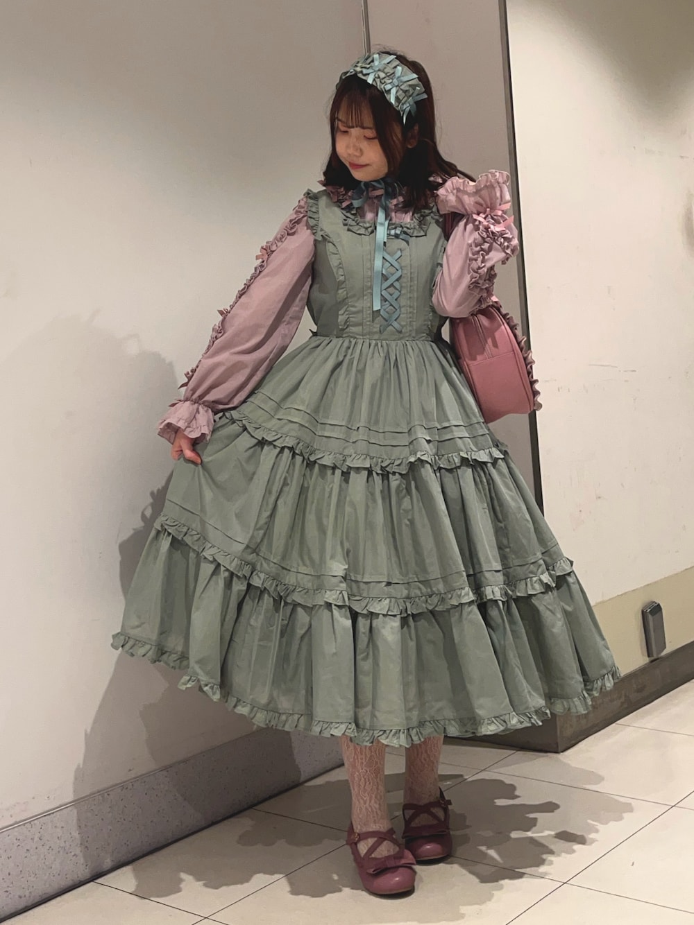 モ*郎様 Chalmiere フリルロングジャンスカ・ブラウス・ヘッドドレス 3 92907896b_24_d_215.jpg