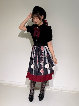 「NIBBLE POISON（ニブルポイズン）のアイテム」を使った、おはぎちゃんさん（レディース・158cm）の夏コーディネート