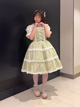 「Chalmiere（シャルミエール）のアイテム」を使った、おはぎちゃんさん（レディース・158cm）の春コーディネート