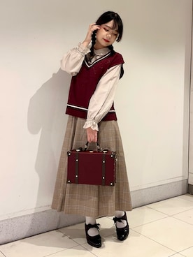 「アイテム（パンプス）」を使った、おはぎちゃんさん（レディース・158cm）の秋コーディネート