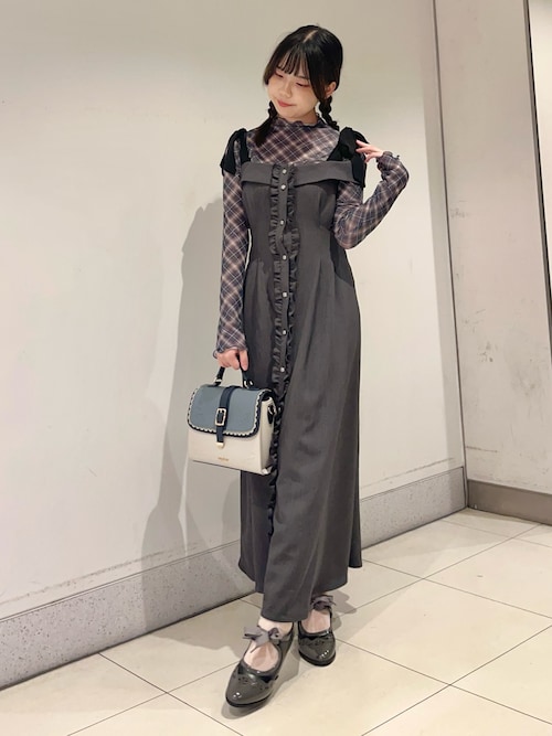 セール】チェック柄シアートップス（Tシャツ/カットソー）｜axes femme