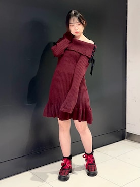 「アイテム（その他アンダーウェア/インナー）」を使った、おはぎちゃんさん（レディース・158cm）の秋コーディネート