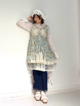 「myu:loret（ミュウロレット）のアイテム」を使った、おはぎちゃんさん（レディース・158cm）の春コーディネート