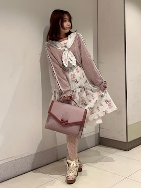「axes femme（アクシーズファム）のアイテム（サンダル）」を使った、おはぎちゃんさん（骨格ウェーブ・レディース・158cm）の春コーディネート