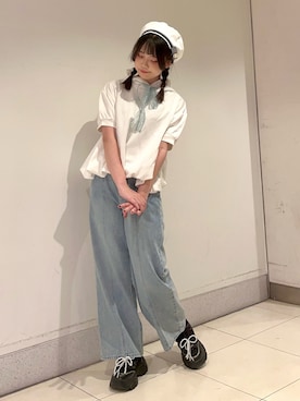 「アイテム（パンプス）」を使った、おはぎちゃんさん（レディース・158cm）の夏コーディネート