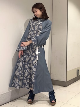 「axes femme（アクシーズファム）のアイテム（サンダル）」を使った、おはぎちゃんさん（骨格ウェーブ・レディース・158cm）の春コーディネート