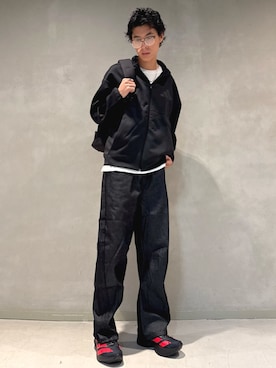 「アイテム（バックパック/リュック）」を使った、NUさん（メンズ・184cm）の秋コーディネート