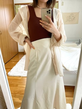 土肥　夕華さん（レディース・160cm）の夏コーディネート